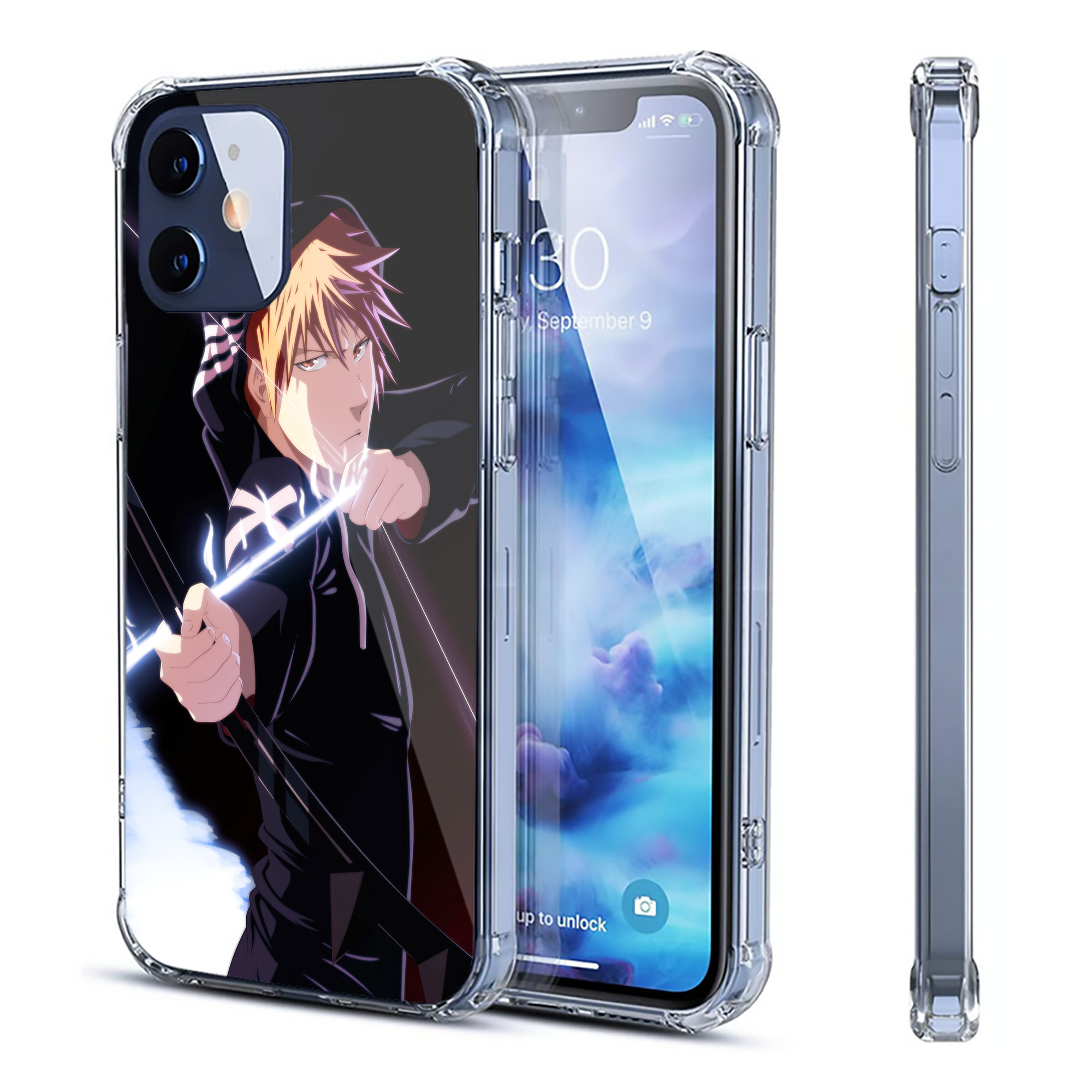 （画像用） ブリーチ BLEACH 【iPhone 12シリーズ対応】透明スマホケース（クリアソフトケース）